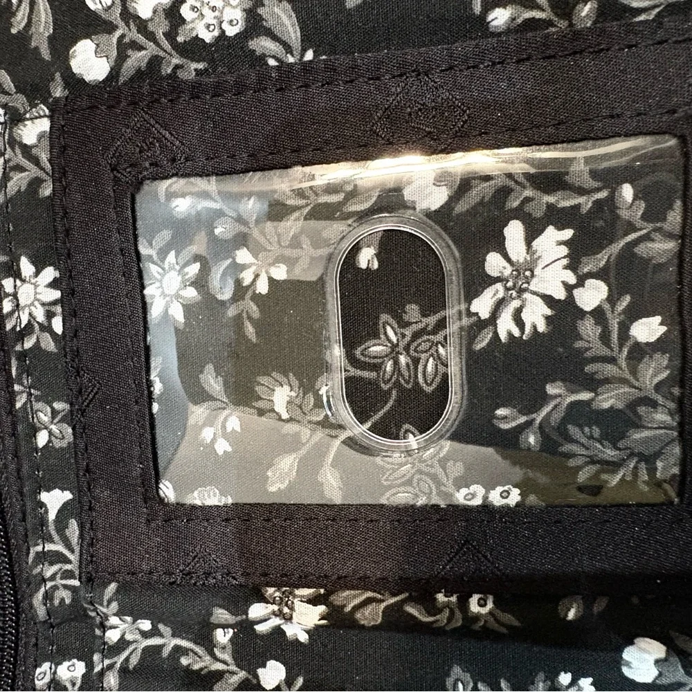 Vera Bradley Black and White Bandana Wallet - Picture 7 of 13